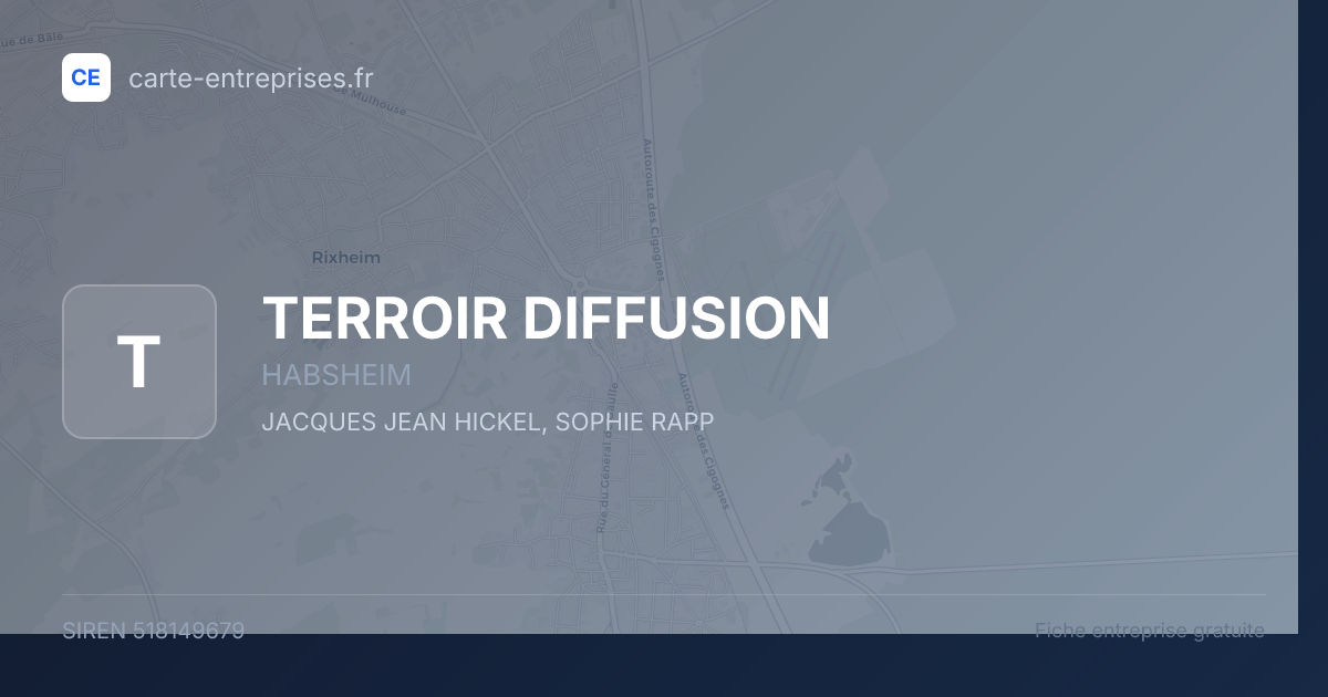 TERROIR DIFFUSION — 518149679 — fiche entreprise