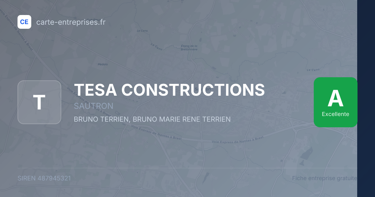 TESA CONSTRUCTIONS — 487945321 — fiche entreprise