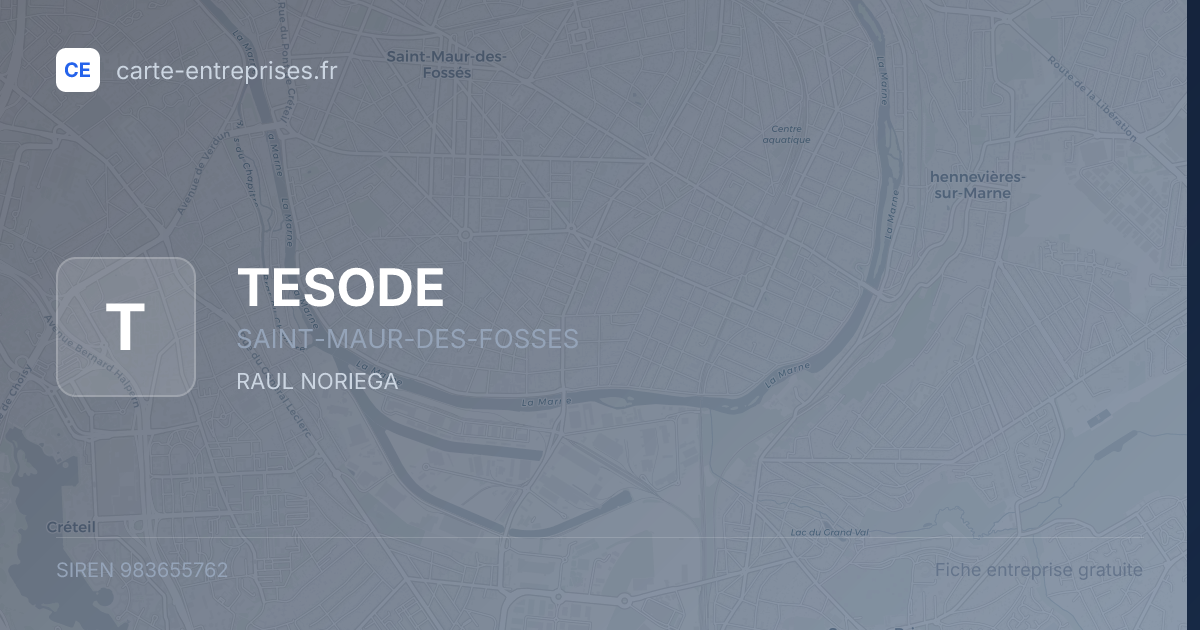 TESODE — 983655762 — fiche entreprise