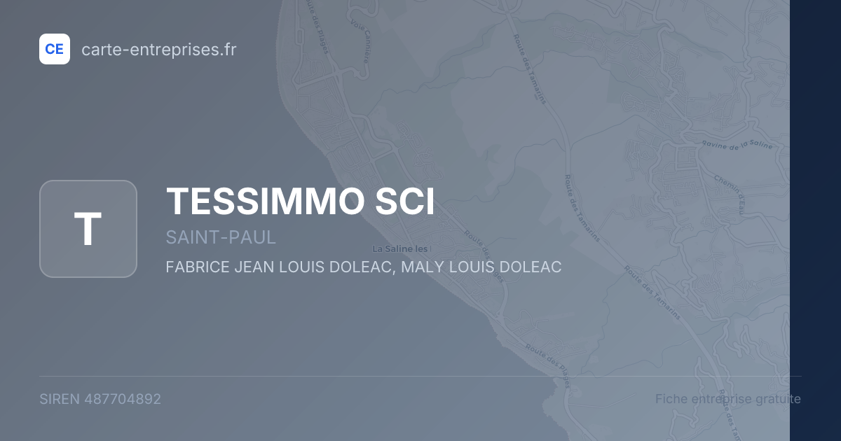 TESSIMMO SCI — 487704892 — fiche entreprise