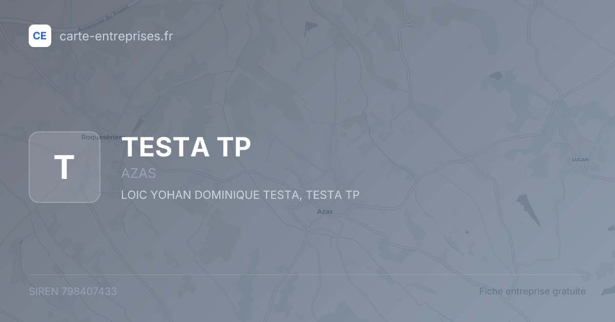 TESTA TP — 798407433 — fiche entreprise