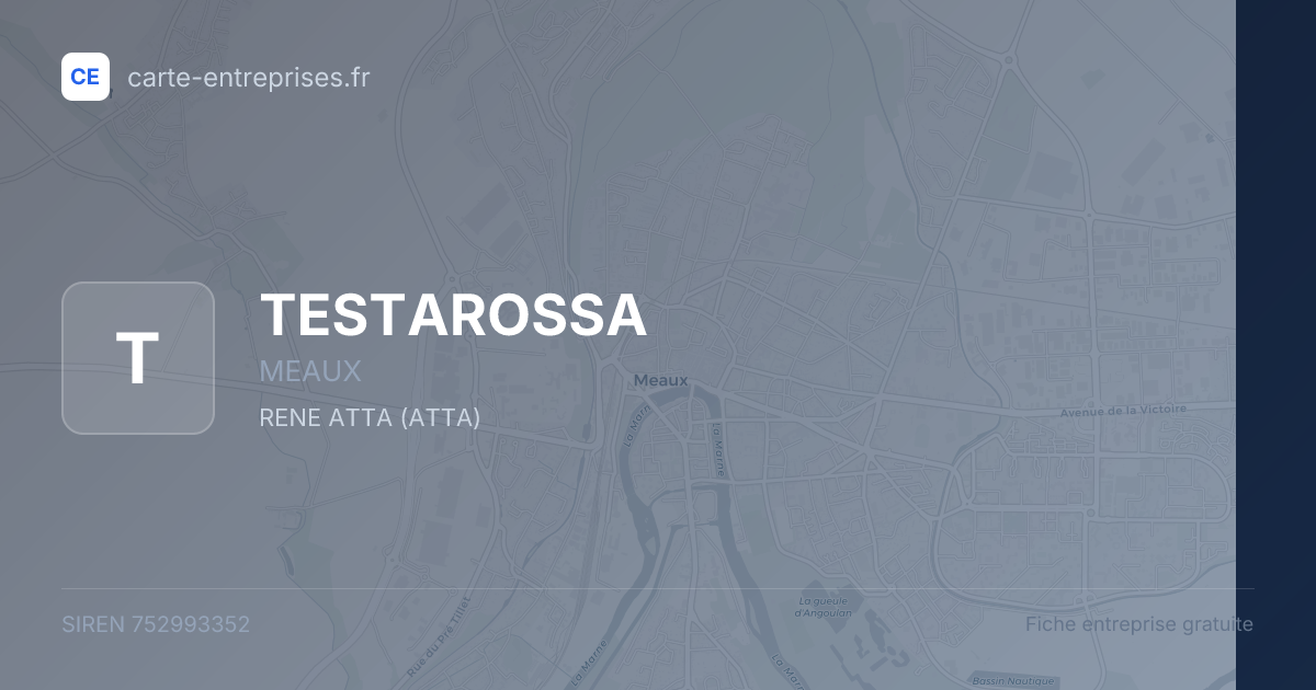TESTAROSSA — 752993352 — fiche entreprise