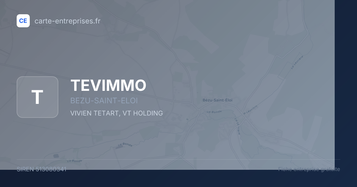 TEVIMMO — 513080341 — fiche entreprise