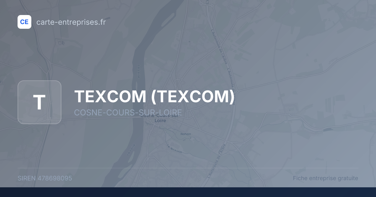 TEXCOM — 478698095 — fiche entreprise