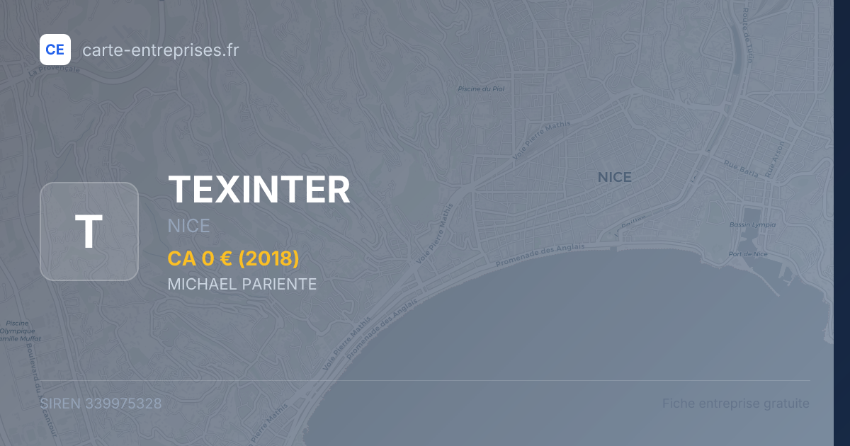 TEXINTER — 339975328 — fiche entreprise