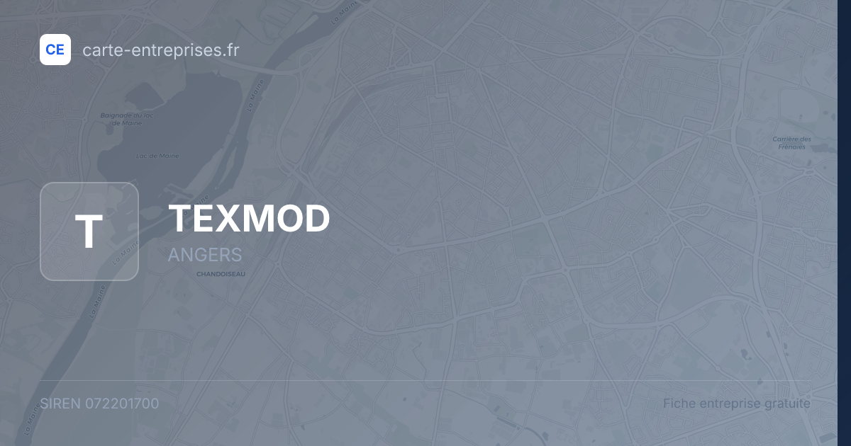 TEXMOD — 072201700 — fiche entreprise