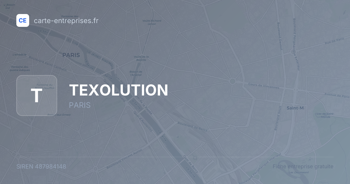 TEXOLUTION — 487984148 — fiche entreprise