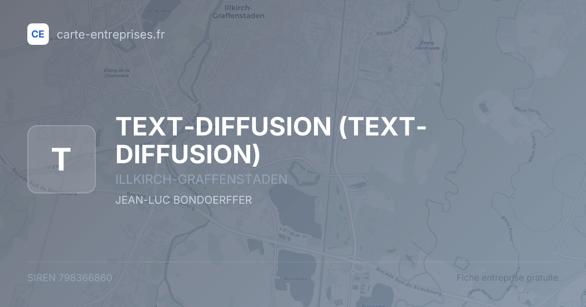 TEXT-DIFFUSION — 798366860 — fiche entreprise