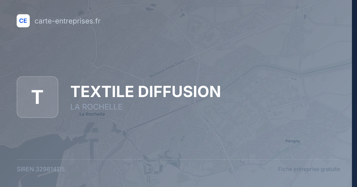 TEXTILE DIFFUSION — 329814115 — fiche entreprise