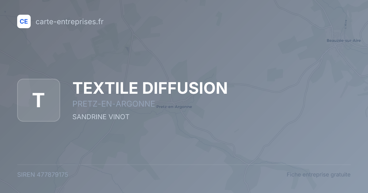 TEXTILE DIFFUSION — 477879175 — fiche entreprise