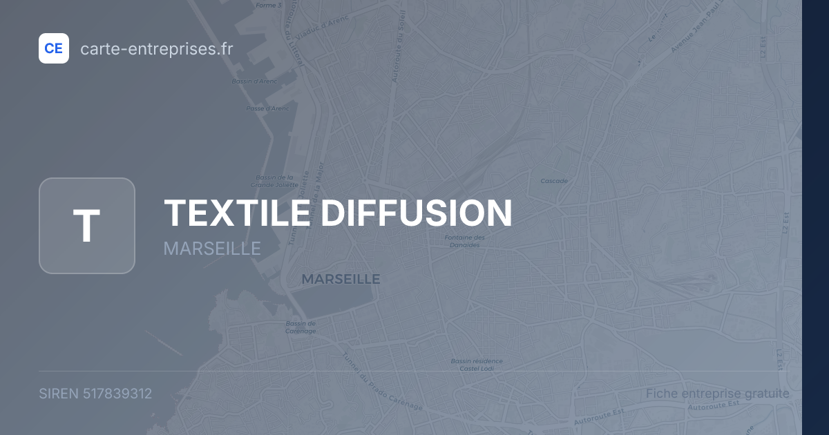TEXTILE DIFFUSION — 517839312 — fiche entreprise