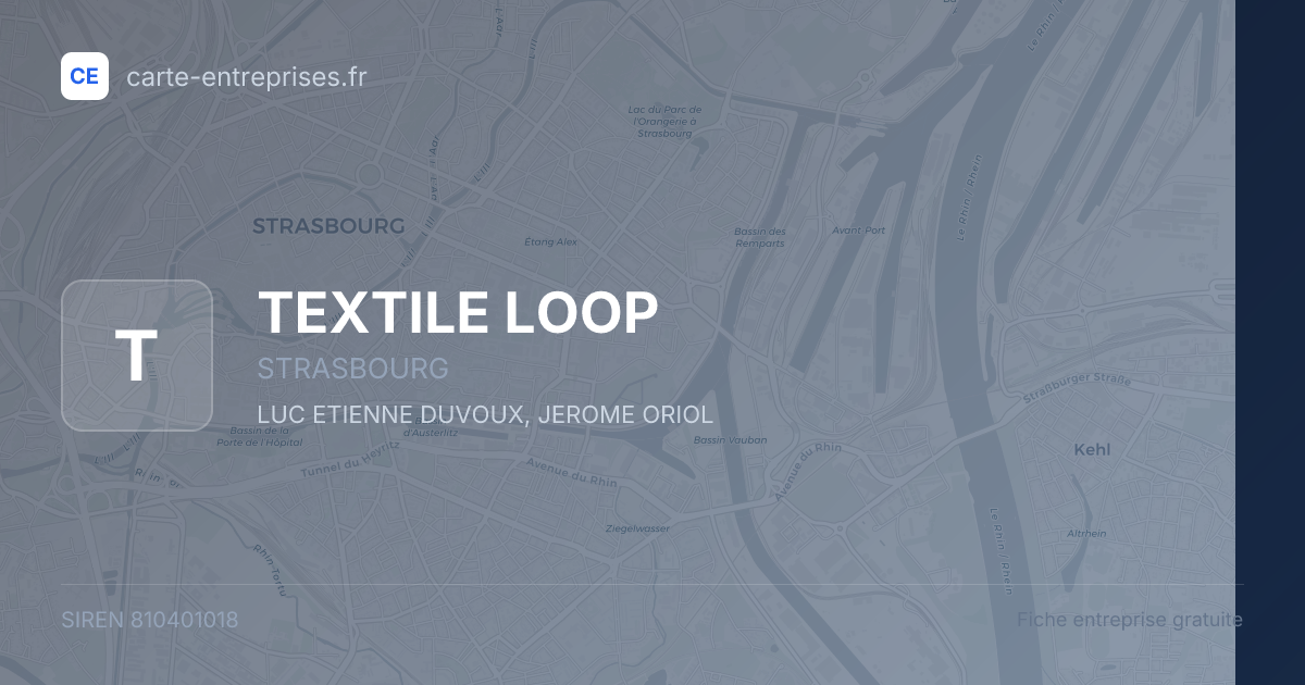TEXTILE LOOP — 810401018 — fiche entreprise