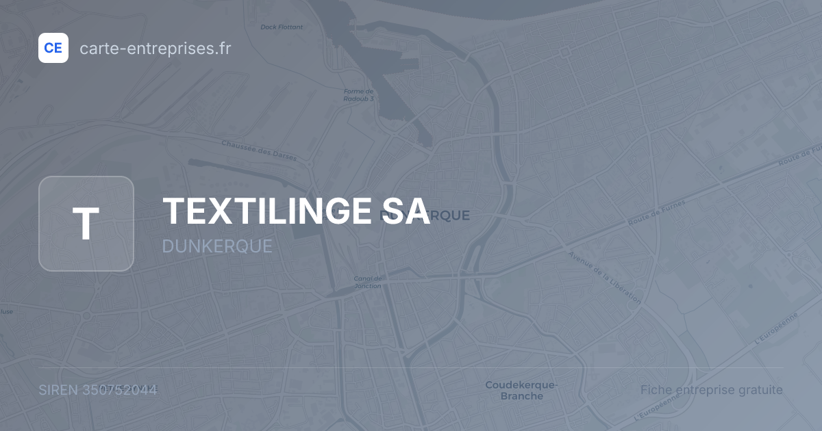 TEXTILINGE SA — 350752044 — fiche entreprise