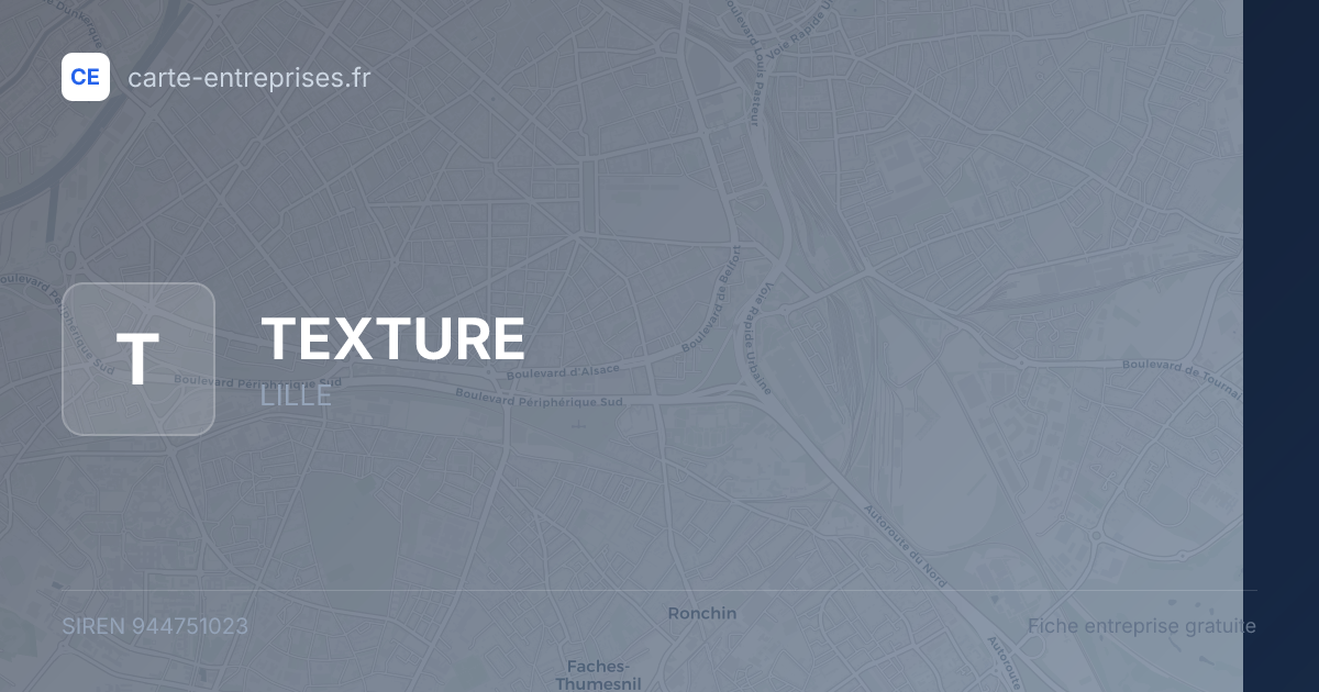 TEXTURE — 944751023 — fiche entreprise