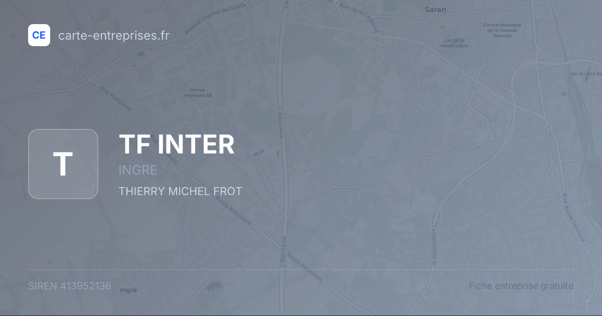 TF INTER — 413952136 — fiche entreprise