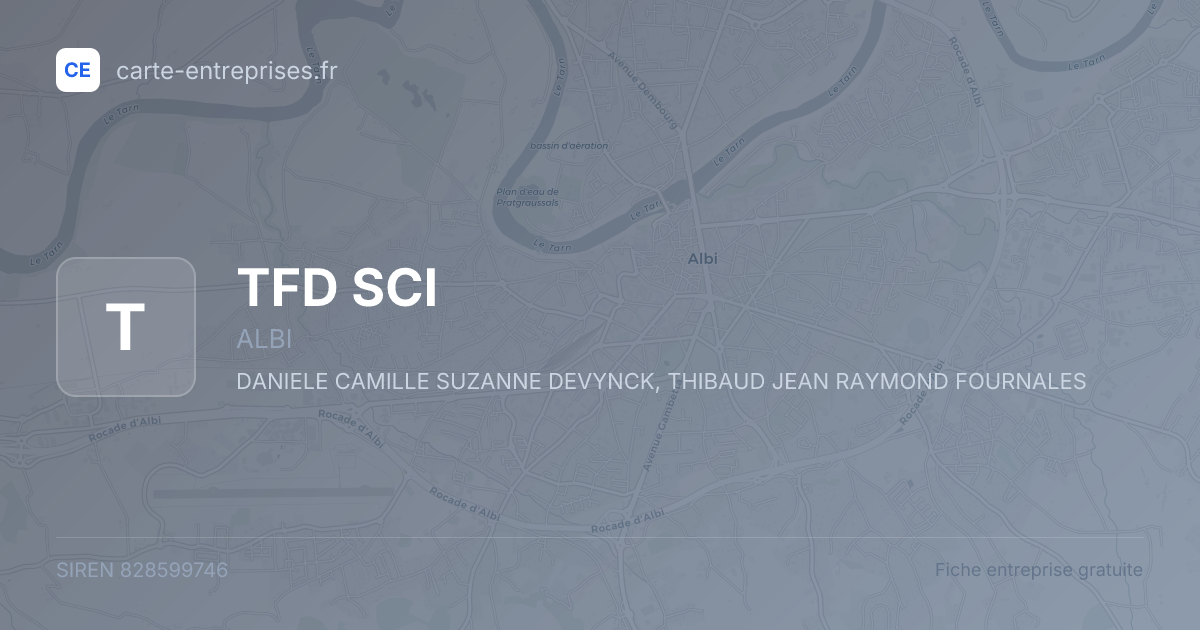 TFD SCI — 828599746 — fiche entreprise