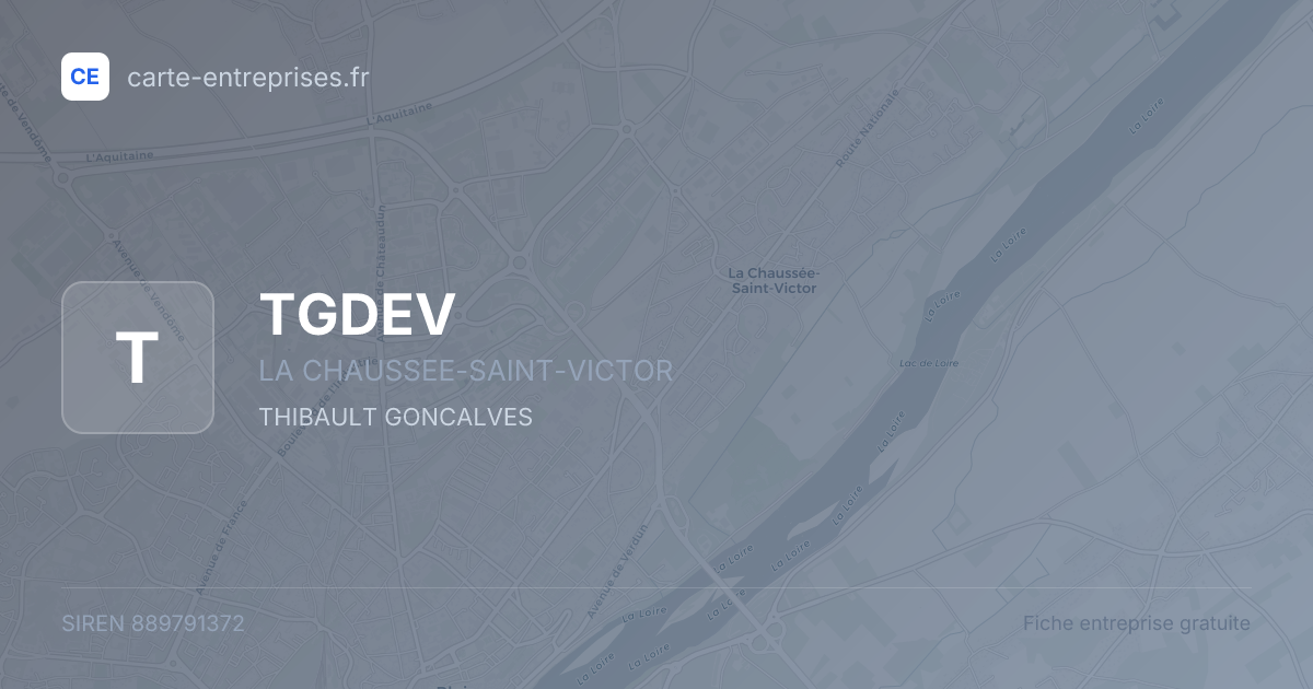 TGDEV — 889791372 — fiche entreprise
