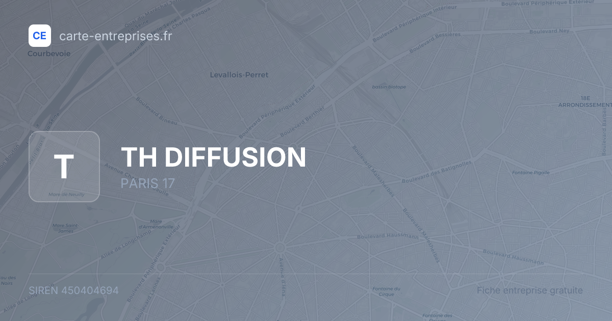 TH DIFFUSION — 450404694 — fiche entreprise