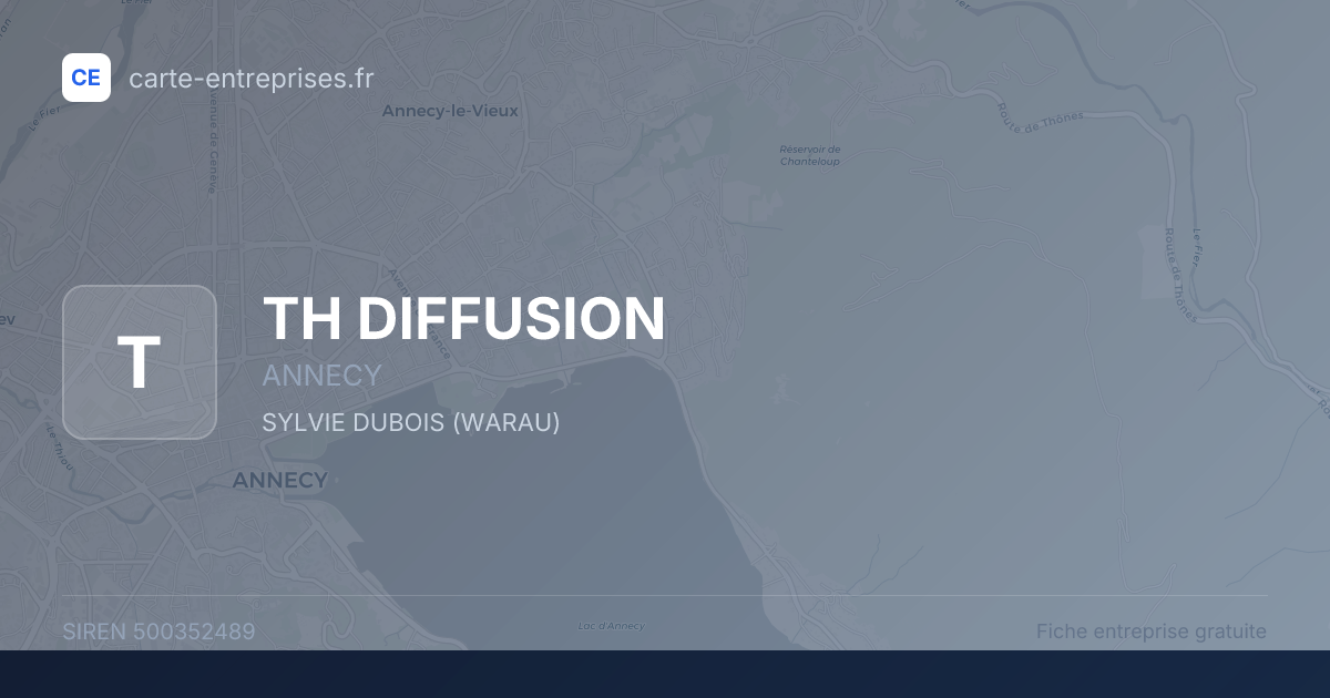 TH DIFFUSION — 500352489 — fiche entreprise