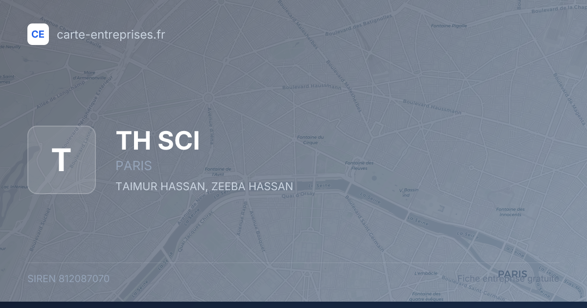 TH SCI — 812087070 — fiche entreprise