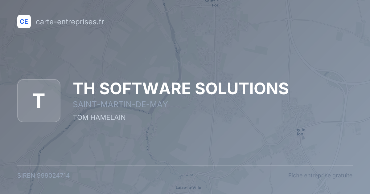 TH SOFTWARE SOLUTIONS — 999024714 — fiche entreprise