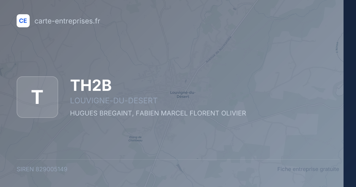 TH2B — 829005149 — fiche entreprise