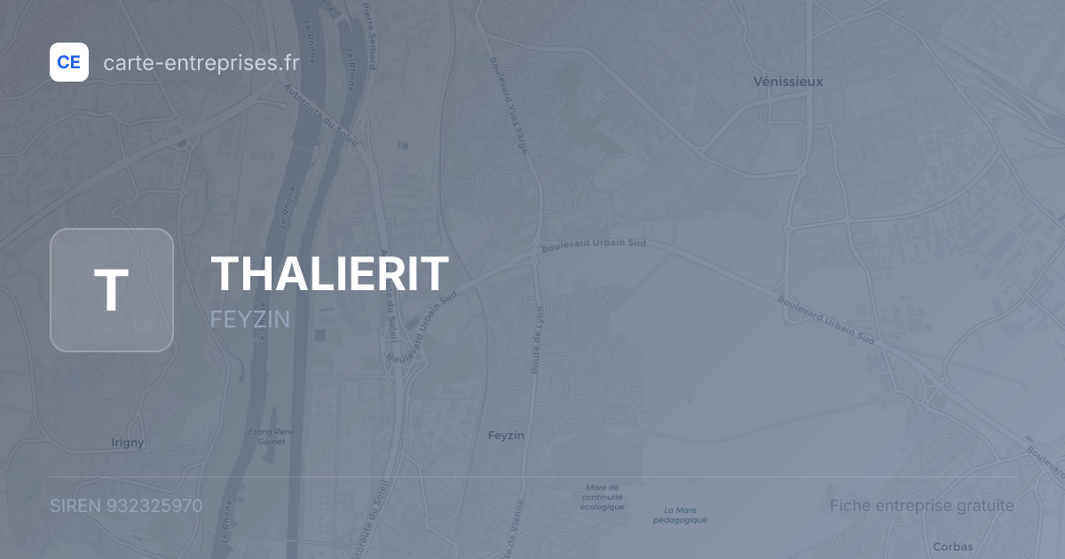 THALIERIT — 932325970 — fiche entreprise