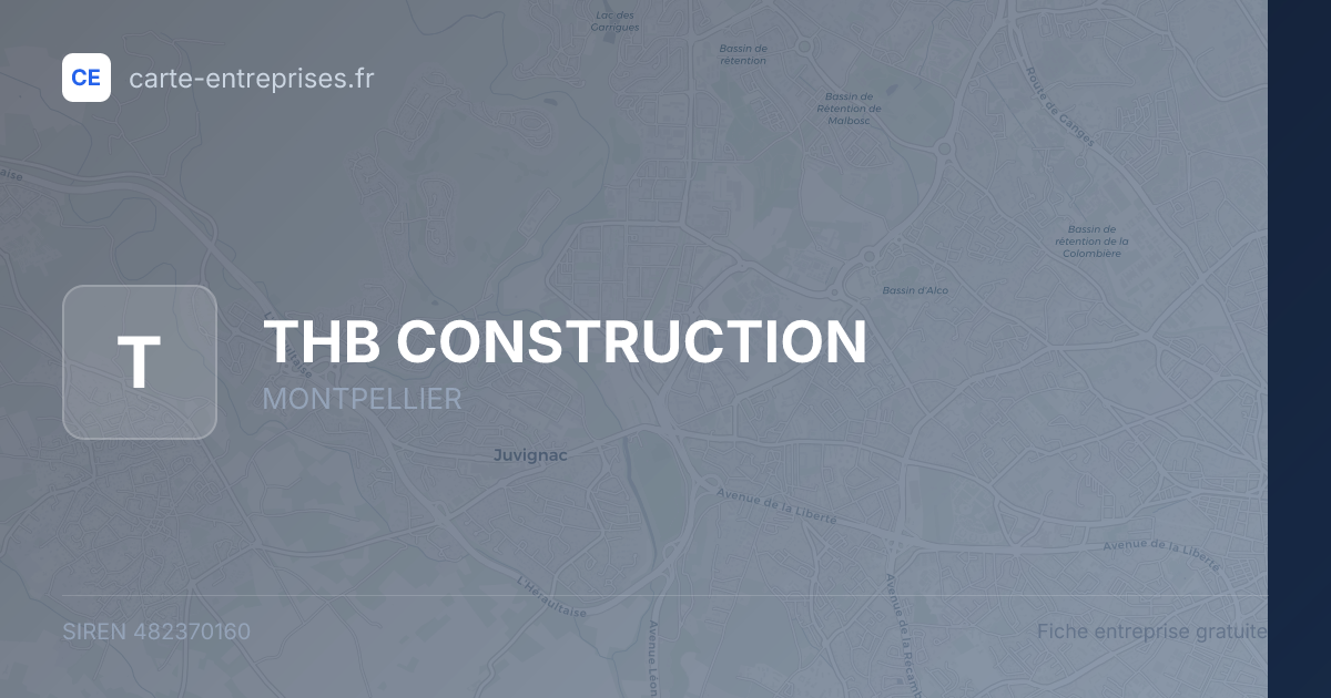 THB CONSTRUCTION — 482370160 — fiche entreprise
