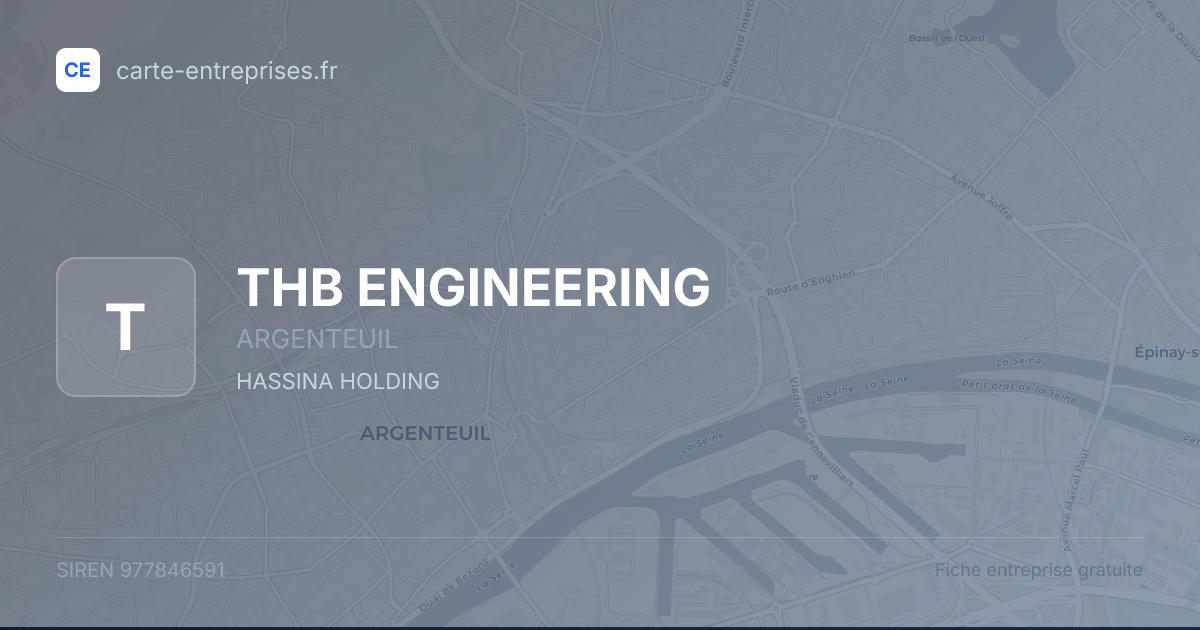 THB ENGINEERING — 977846591 — fiche entreprise