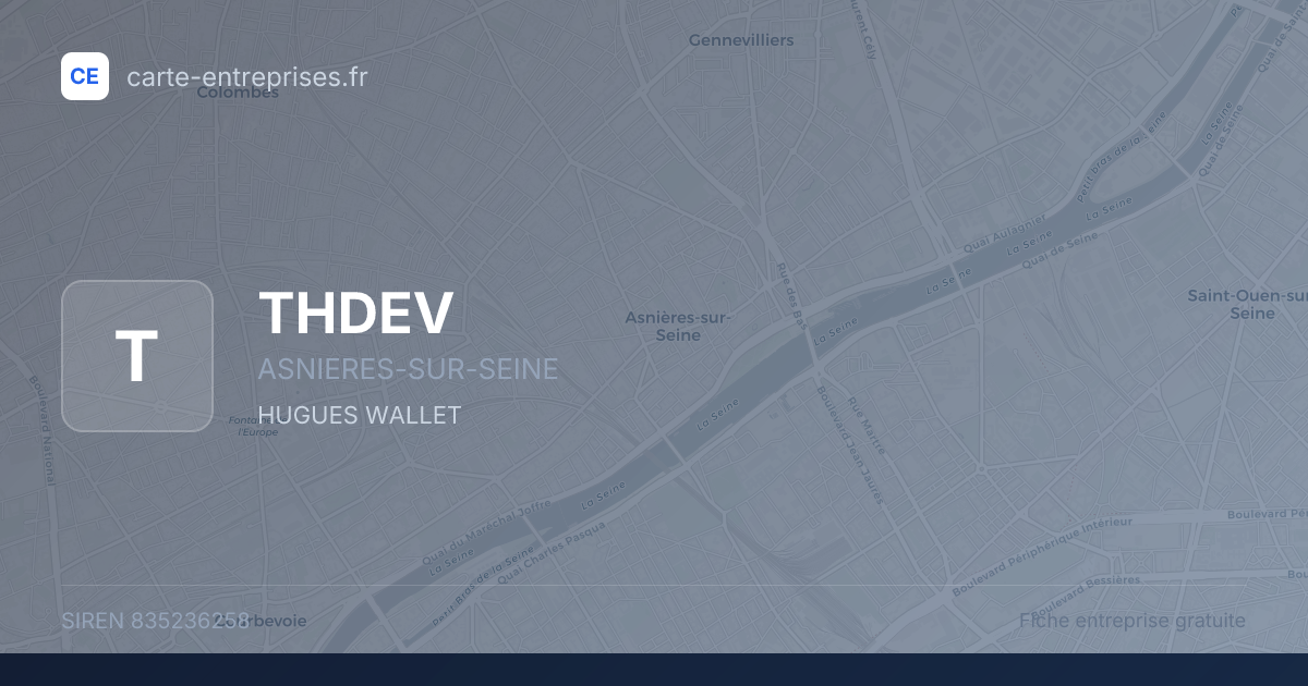 THDEV — 835236258 — fiche entreprise