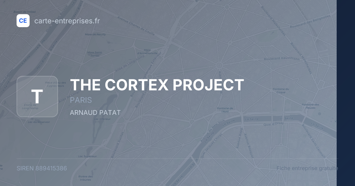 THE CORTEX PROJECT — 889415386 — fiche entreprise