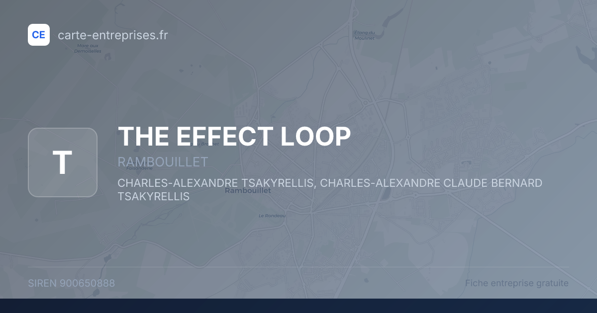 THE EFFECT LOOP — 900650888 — fiche entreprise