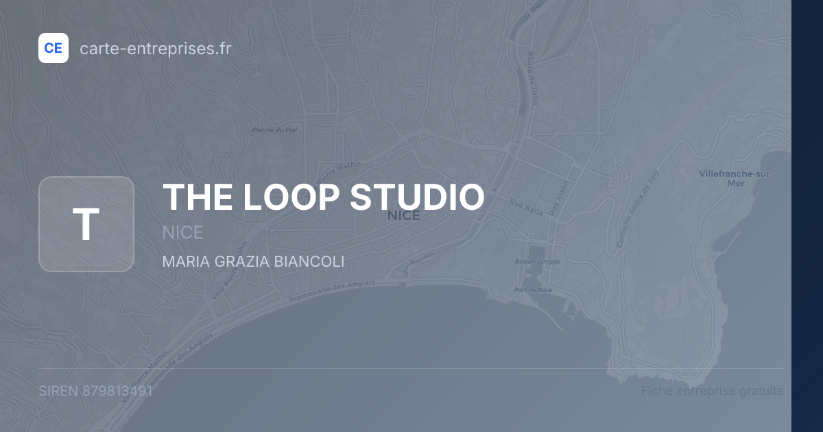 THE LOOP STUDIO — 879813491 — fiche entreprise
