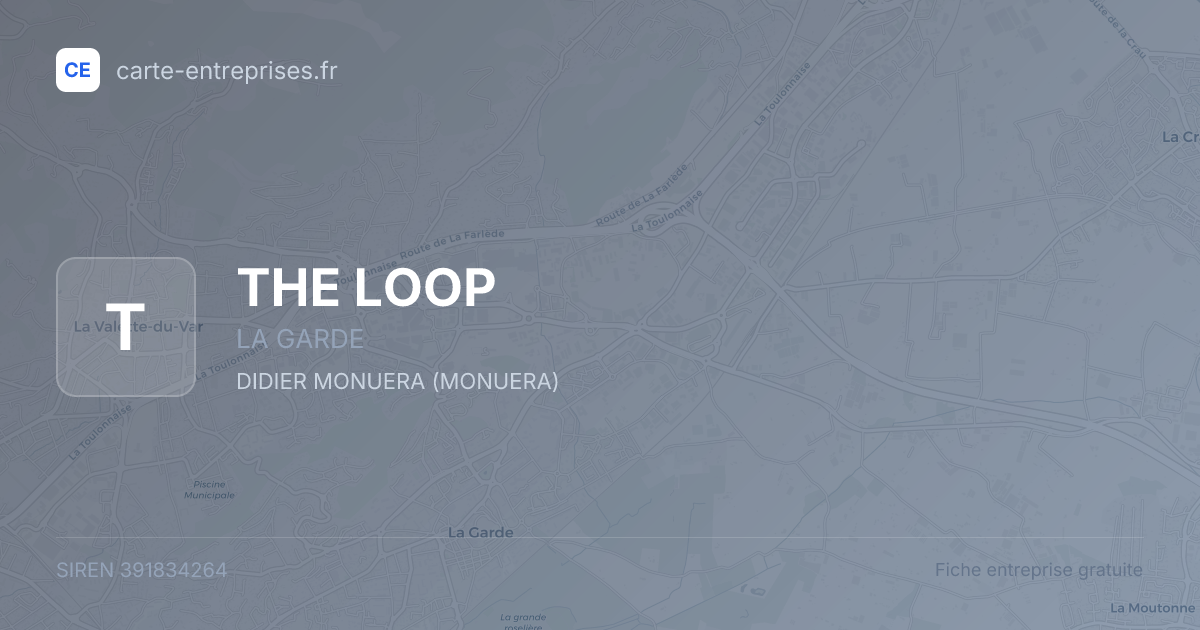 THE LOOP — 391834264 — fiche entreprise