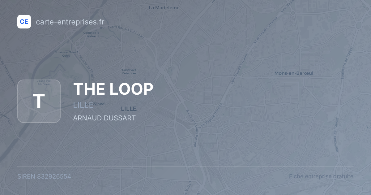 THE LOOP — 832926554 — fiche entreprise