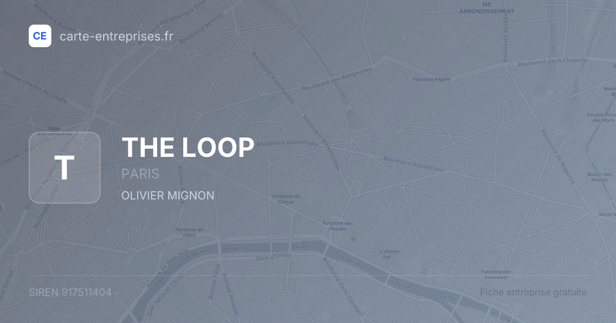 THE LOOP — 917511404 — fiche entreprise