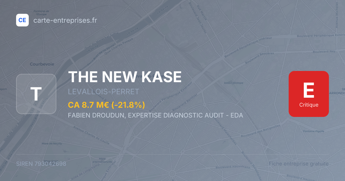 THE NEW KASE — 793042698 — fiche entreprise