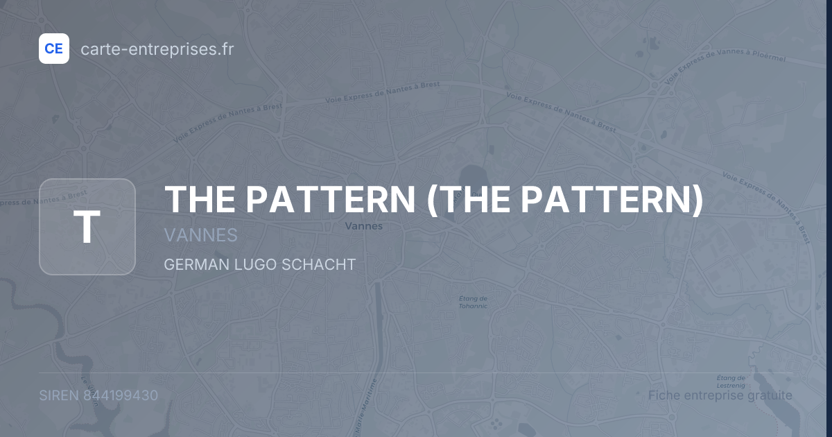 THE PATTERN (THE PATTERN) — 844199430 — fiche entreprise