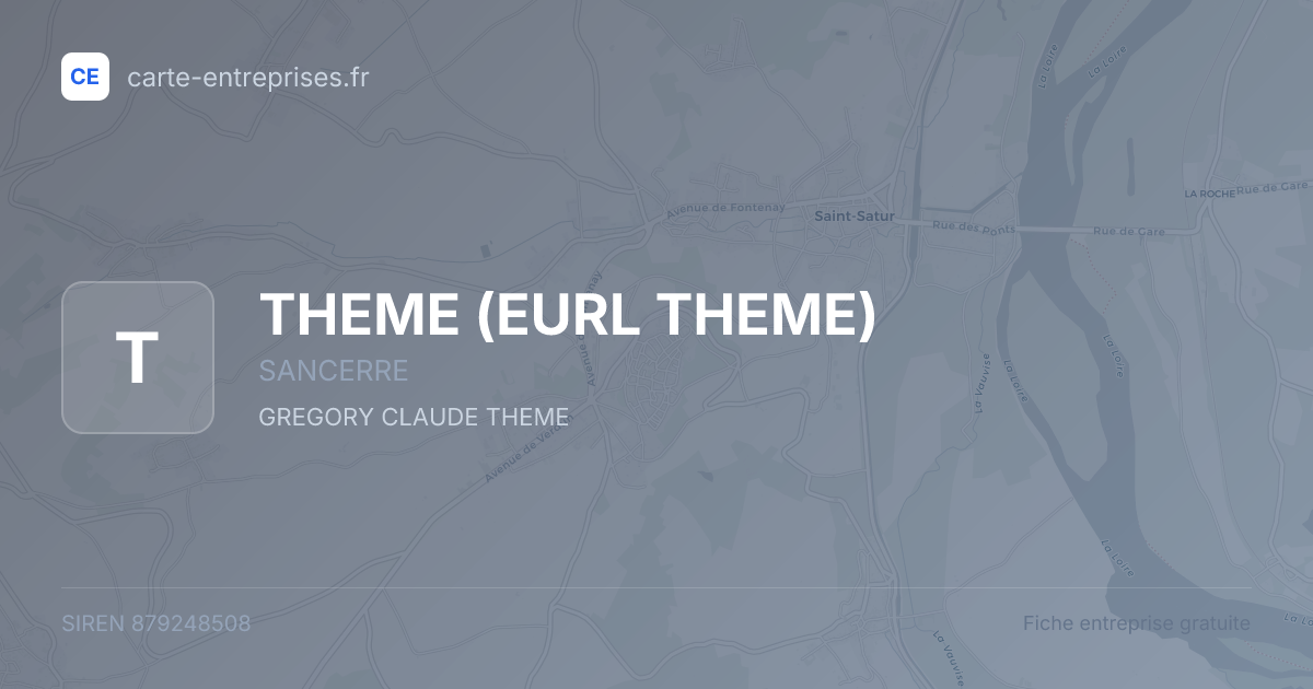 THEME (EURL THEME) — 879248508 — fiche entreprise