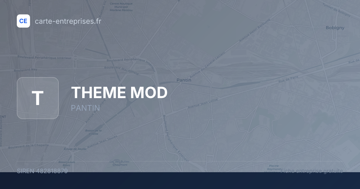 THEME MOD — 482818879 — fiche entreprise