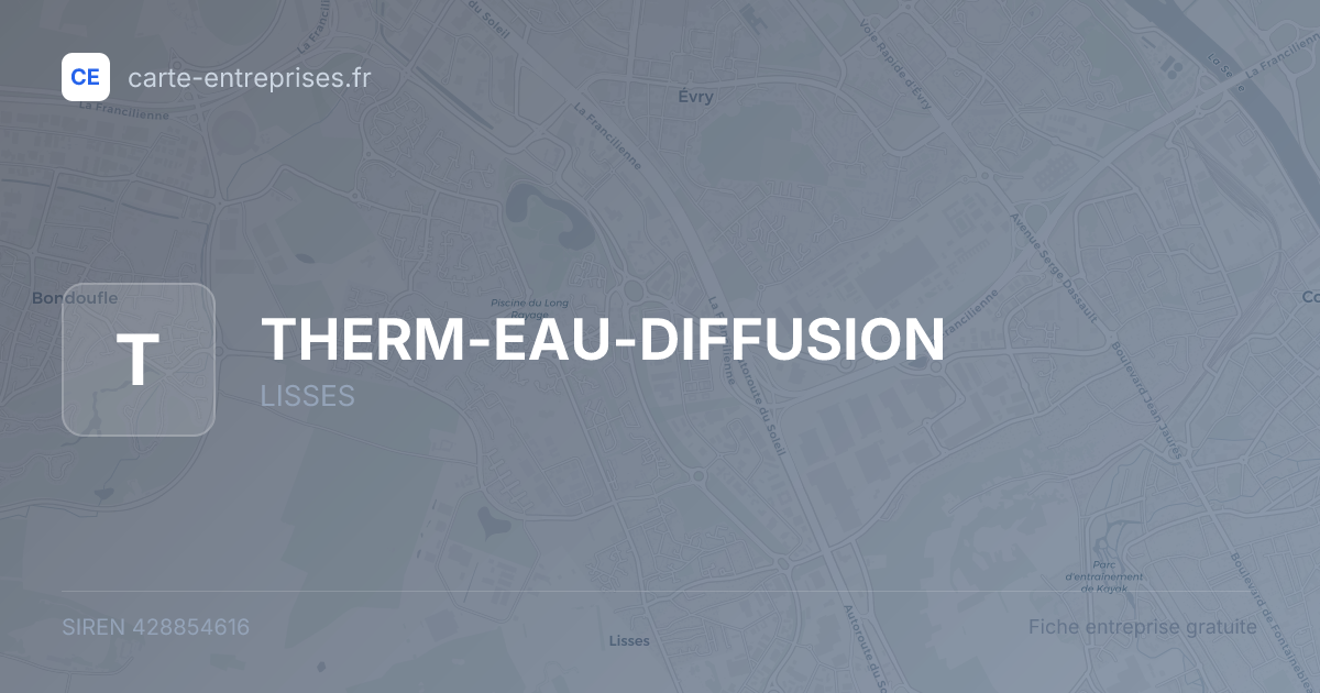 THERM-EAU-DIFFUSION — 428854616 — fiche entreprise