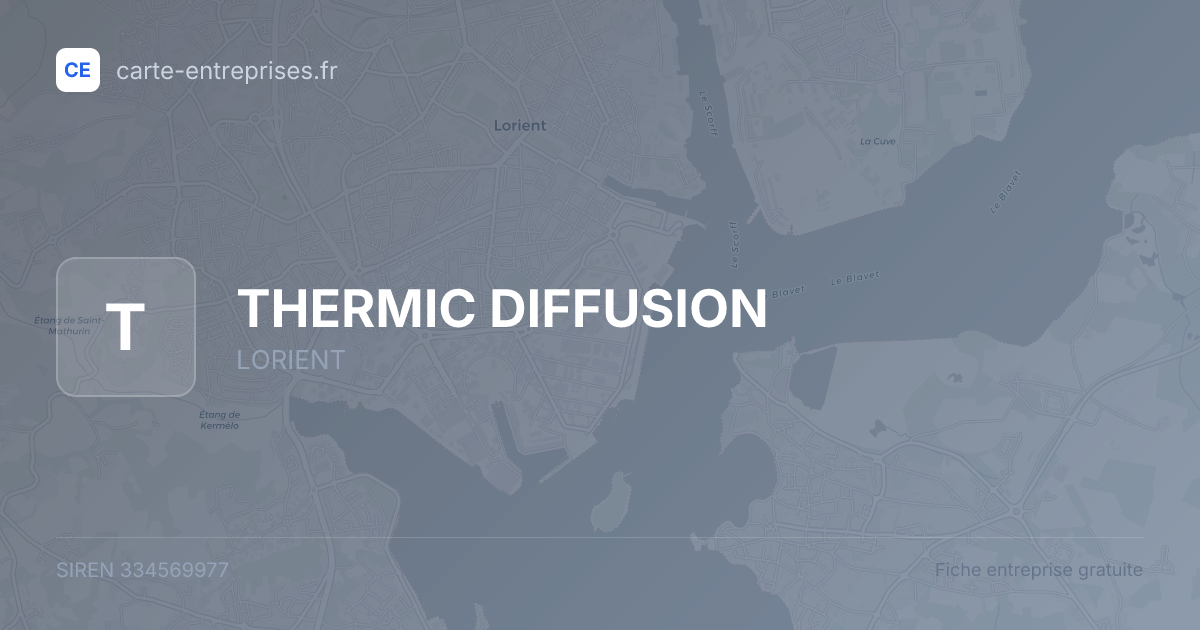 THERMIC DIFFUSION — 334569977 — fiche entreprise