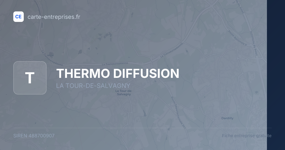 THERMO DIFFUSION — 488700907 — fiche entreprise