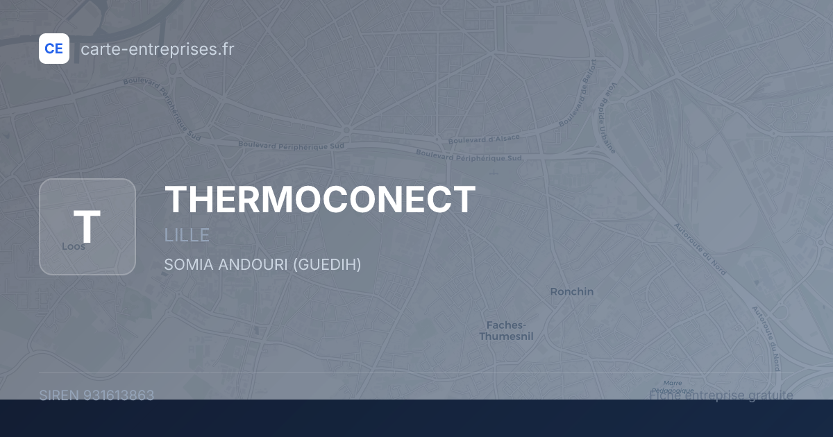 THERMOCONECT — 931613863 — fiche entreprise