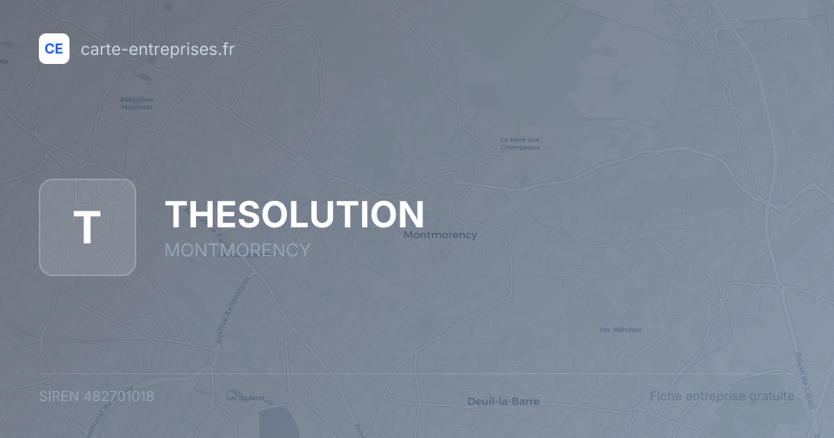 THESOLUTION — 482701018 — fiche entreprise