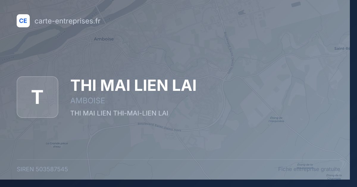 THI MAI LIEN LAI — 503587545 — fiche entreprise