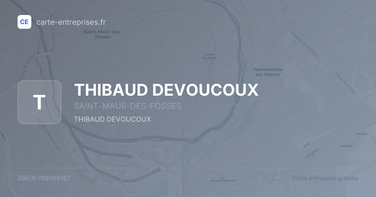 THIBAUD DEVOUCOUX — 789968187 — fiche entreprise