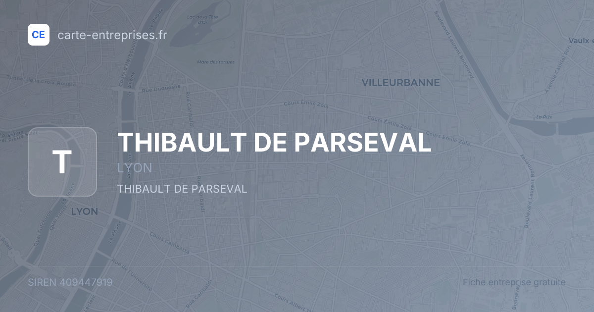 THIBAULT DE PARSEVAL — 409447919 — fiche entreprise