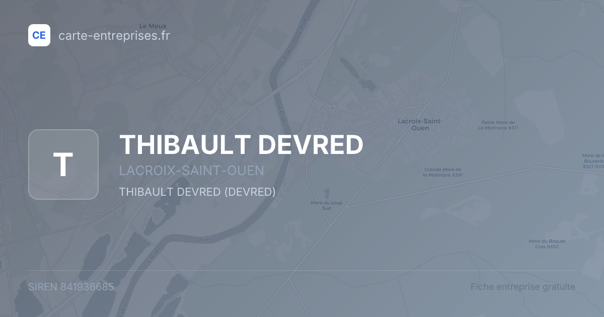THIBAULT DEVRED — 841936685 — fiche entreprise
