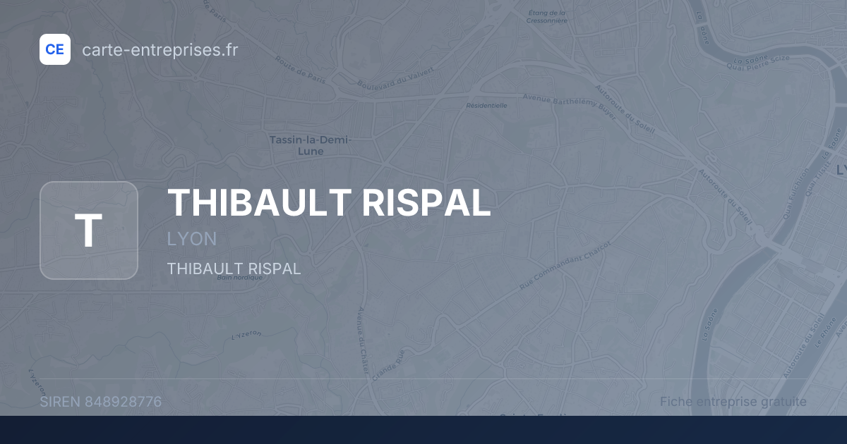 THIBAULT RISPAL — 848928776 — fiche entreprise